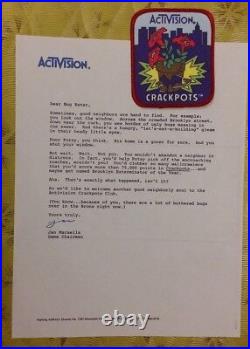 Atari Video Game Vintage 80's Activision Patch - Crackpots