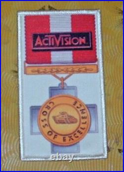 Atari Video Game Vintage 80's Activision Patch Robot Tank Cross of Excellence