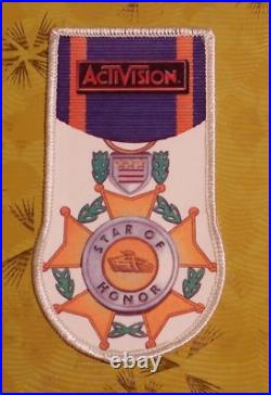 Atari Video Game Vintage 80's Activision Patch Robot Tank Star of Honor