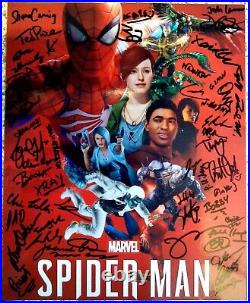 Autographed SPIDER-MAN PS4 Photo Signed By INSOMNIAC GAMES Development Team