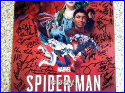 Autographed SPIDER-MAN PS4 Photo Signed By INSOMNIAC GAMES Development Team