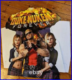 Duke Nukem Forever Video Game Standee Xbox 360 PlayStation 3 Advertisment RARE