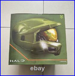 Halo Infinite Master Chief Deluxe Helmet With Stand Battle Damaged LED Light