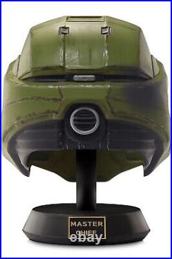 Halo Infinite Master Chief Deluxe Helmet With Stand Battle Damaged LED Light