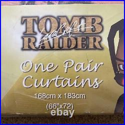 Lara Croft Tomb Raider One Pair Curtains rare