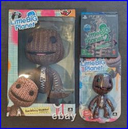 Little Big Planet 2 collectors edition Sackboy Holder Lrg 11 +6 Figures V. Rare