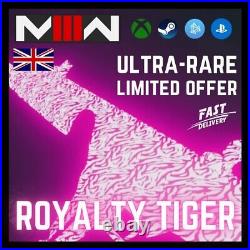 Mw3 Royalty Tiger Camo No Bag Included Instant Delivery