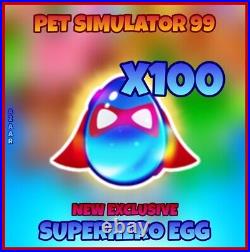 PET SIMULATOR 99 (PET SIM 99 PS99) Exclusive Superhero Egg NEW & CHEAPEST