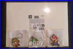 Paper Mario The Thousand Year Door Genuine Buildable Battle Stage & Keyrings New