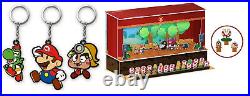 Paper Mario The Thousand Year Door Genuine Buildable Battle Stage & Keyrings New