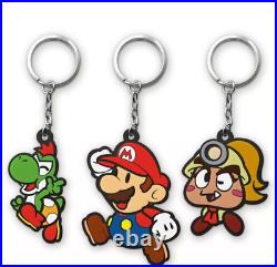 Paper Mario The Thousand Year Door Genuine Buildable Battle Stage & Keyrings New