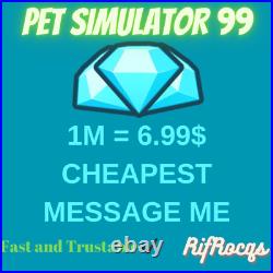 Pet Simulator 99 Pet Sim 99 Ps99 1m Gems = 6.99$ Message Me Cheapest
