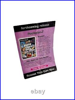 RARE Grand Theft Auto Vice City Pre Release Promotional HMV Leaflet promo 2002