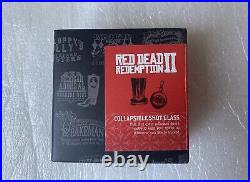 Red Dead Redemption 2 PROMO Shot Glass + Pin Badges Promotional PS4/Xbox One