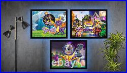 Spyro trilogy PS1- Gaming Art Display 3 11 By 14 Frame