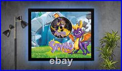 Spyro trilogy PS1- Gaming Art Display 3 11 By 14 Frame