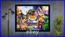 Spyro trilogy PS1- Gaming Art Display 3 11 By 14 Frame