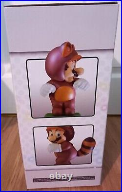 Super Mario Tanooki Statue NEW First 4 Figures Official F4F Rare Complete Boxed