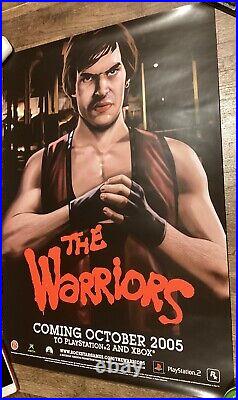 THE WARRIORS Rockstar Games Double Sided 2005 Store Poster Ajax James Remar