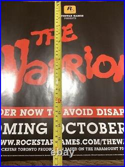 THE WARRIORS Rockstar Games Double Sided 2005 Store Poster Ajax James Remar