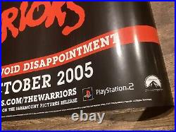 THE WARRIORS Rockstar Games Double Sided 2005 Store Poster Ajax James Remar