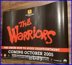 THE WARRIORS Rockstar Games Double Sided 2005 Store Poster Ajax James Remar