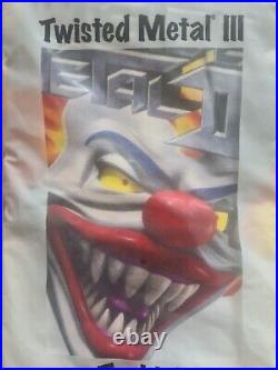 TWISTED METAL III 3 Promotional Playstation T-Shirt NEW & SEALED IN PACKET Rare