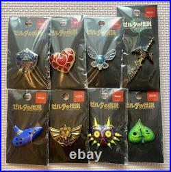 The Legend of Zelda Pins Complete Set of 8 Nintendo Store Japan Limited