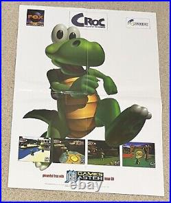 Video Game PROMO Poster CROC legend of the gobbos 1997 Games master Doublesided